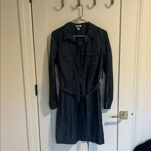 Old Navy Navy Blue Long-Sleeve Dress